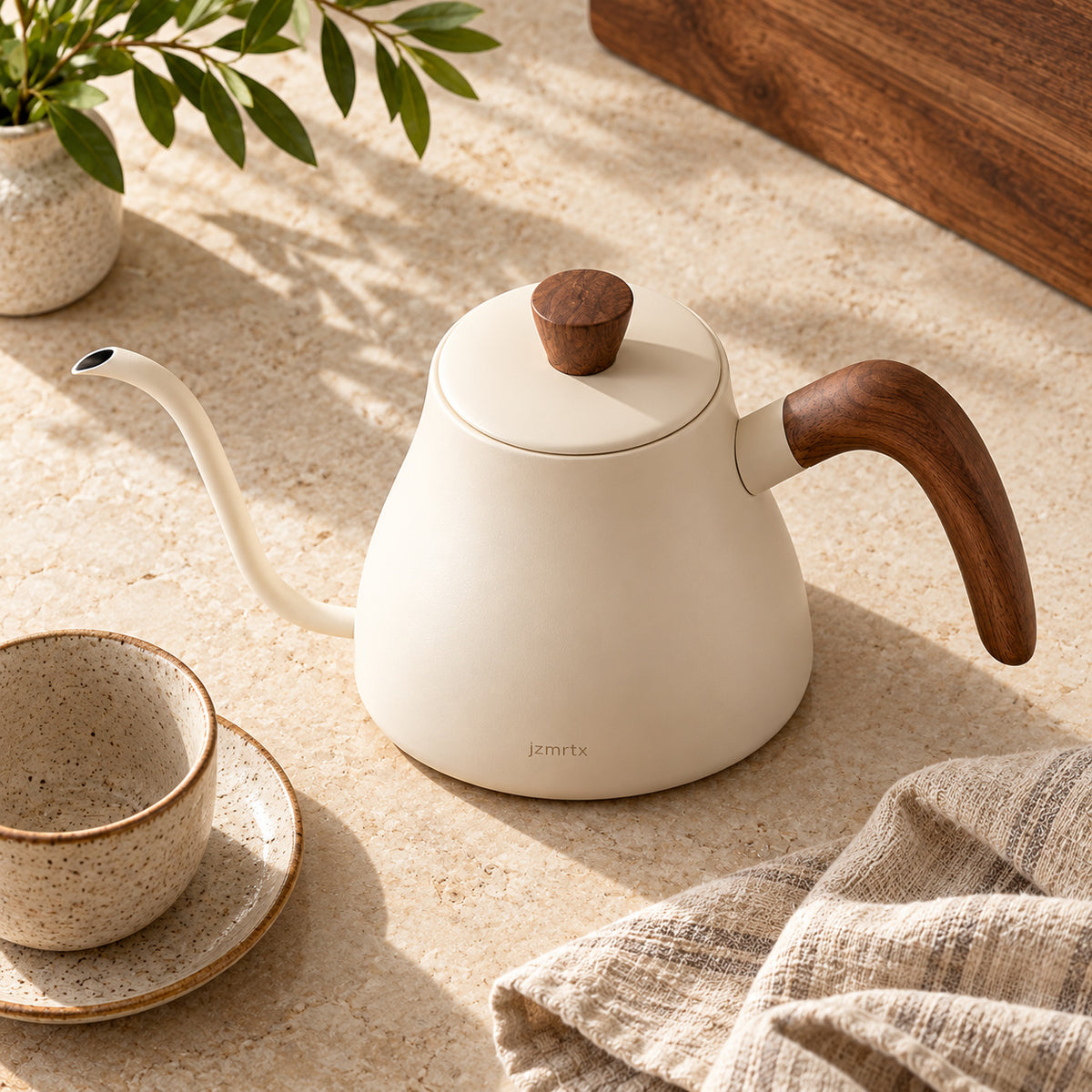 jzmrtx Swan Gooseneck Pouring Kettle — alternate angle