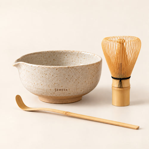 jzmrtx Bamboo Matcha Preparation Set — studio product view
