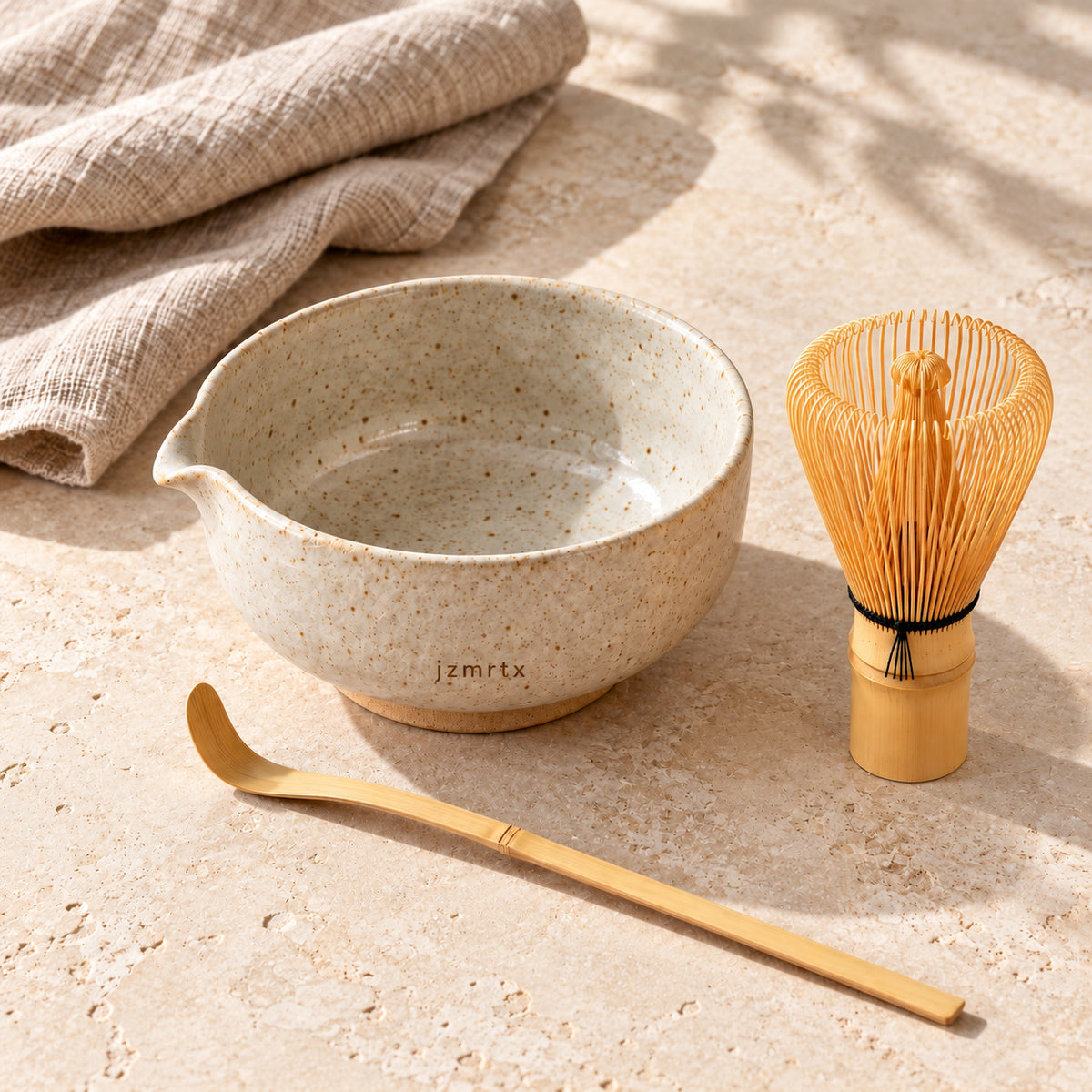 jzmrtx Bamboo Matcha Preparation Set — alternate angle