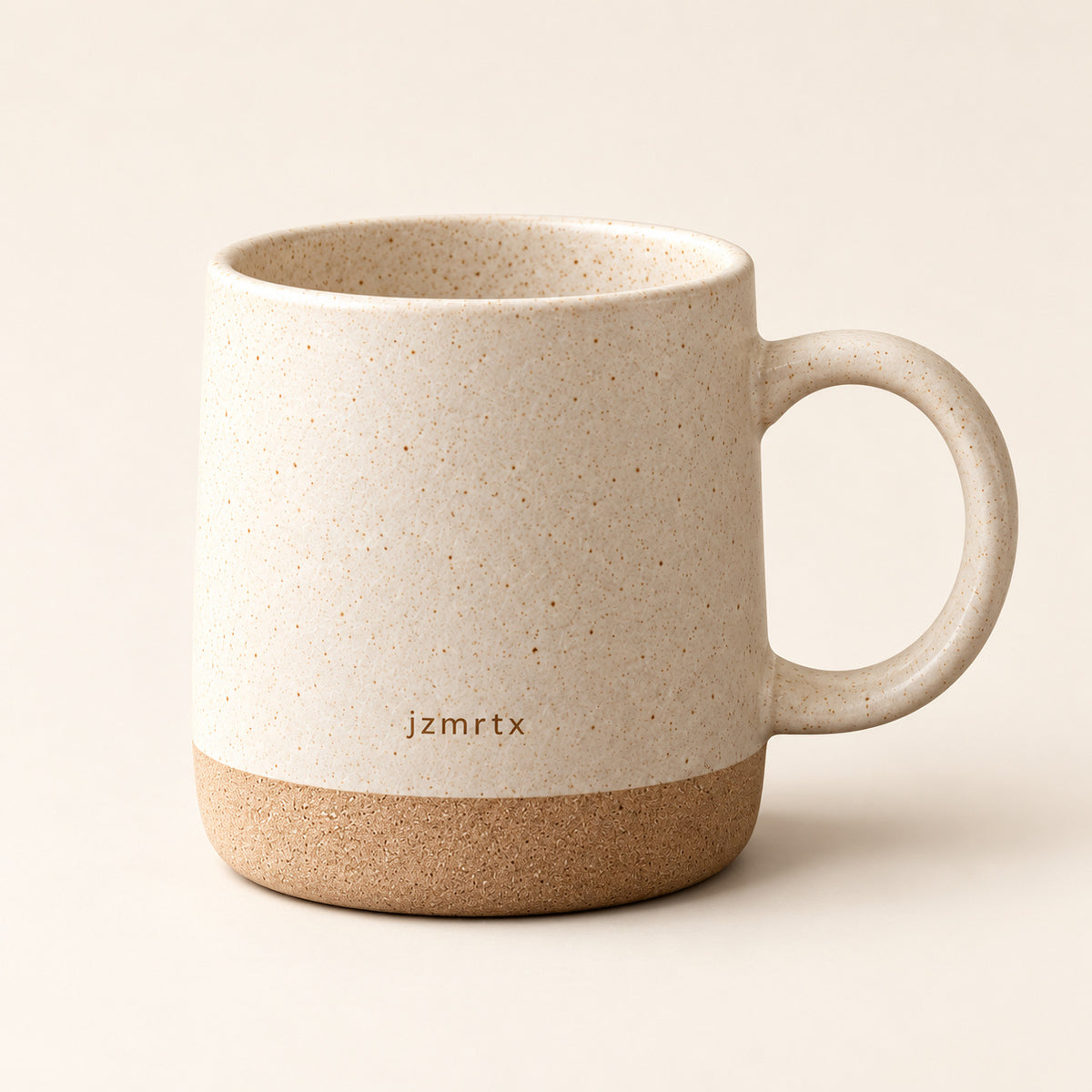 jzmrtx Halo Stoneware Coffee Mug — studio product view
