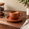 jzmrtx Dune Espresso Cup & Saucer Set — lifestyle scene